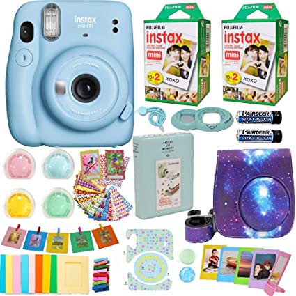 Fujifilm Instax Mini 11 Sky Blue Camera With Accessories - Abesons 