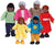 Hape African American Wooden Doll House Family - Abesons 
