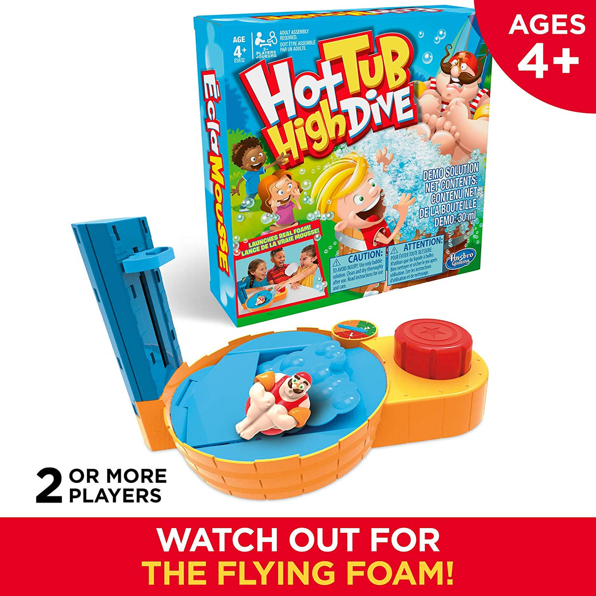 Hasbro Gaming Hot Tub High Dive Game With Bubbles For Kids Board Game For Boys and Girls Ages 4 and Up - Abesons 
