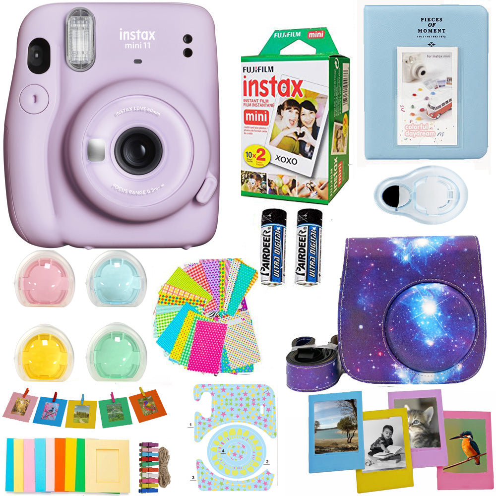 Fujifilm Instax Mini 11 Instant Camera - Lilac Purple With Film 10 Pc -  Abesons